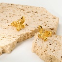  Gold Butterfly EARING 