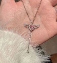 Pink Heart Pandora Necklace 
