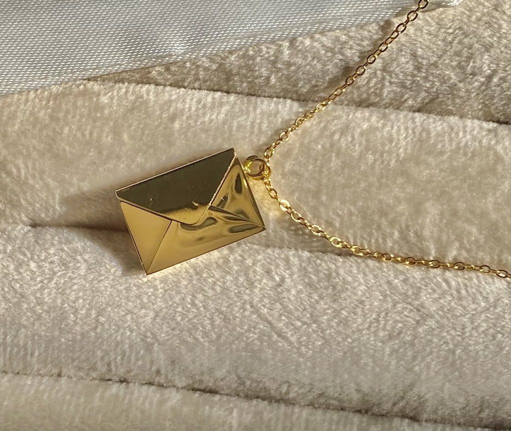Envelope I Love You Necklace