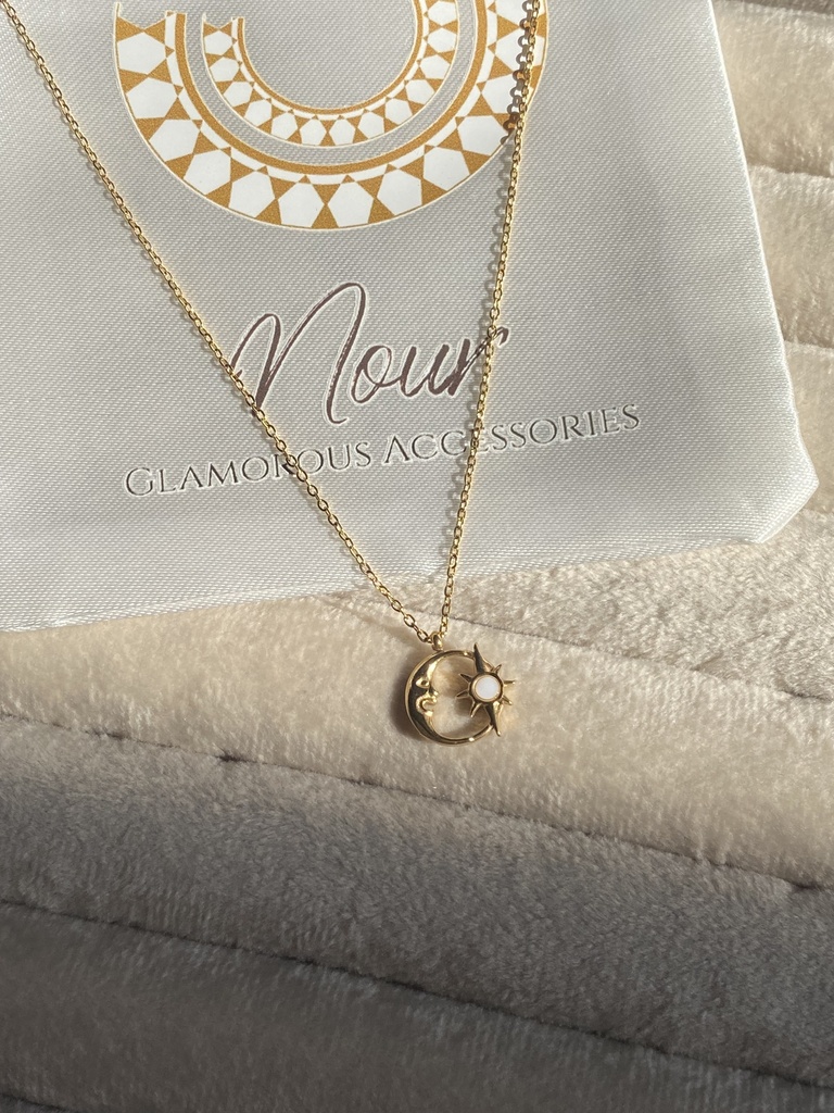 Crescent and star Necklace 