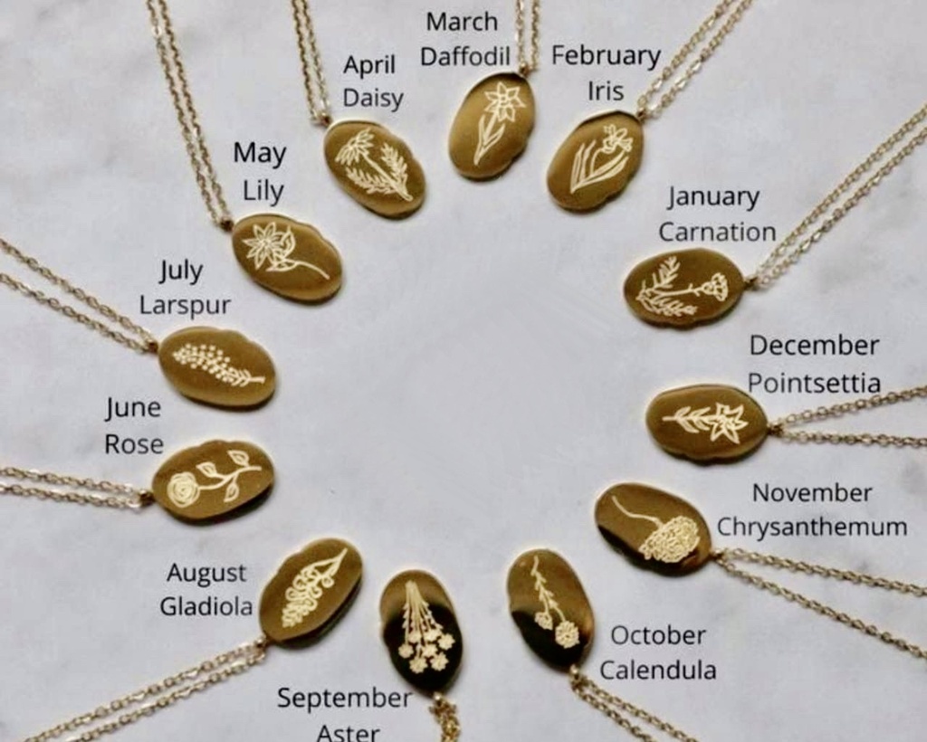 Months & Flowers Necklace 