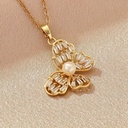  Pearl Butterfly Necklace 