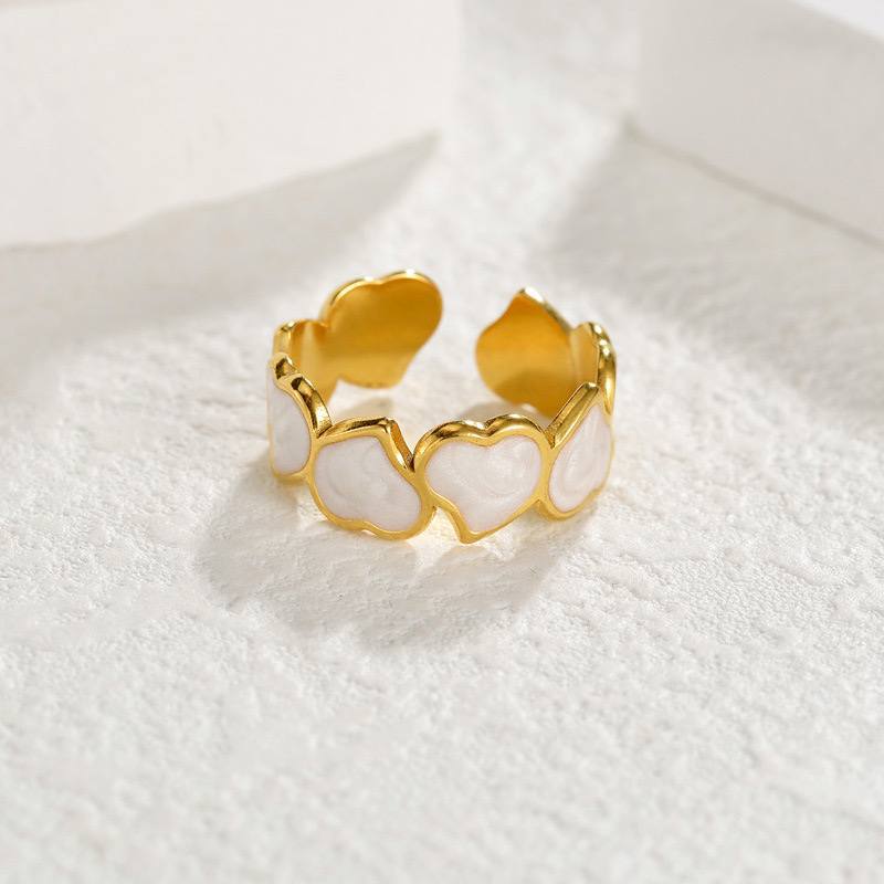 Marble Hearts Ring