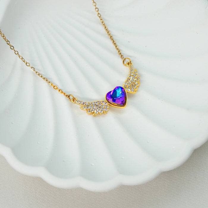 Purple Heart Necklace 