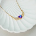 Purple Heart Necklace 