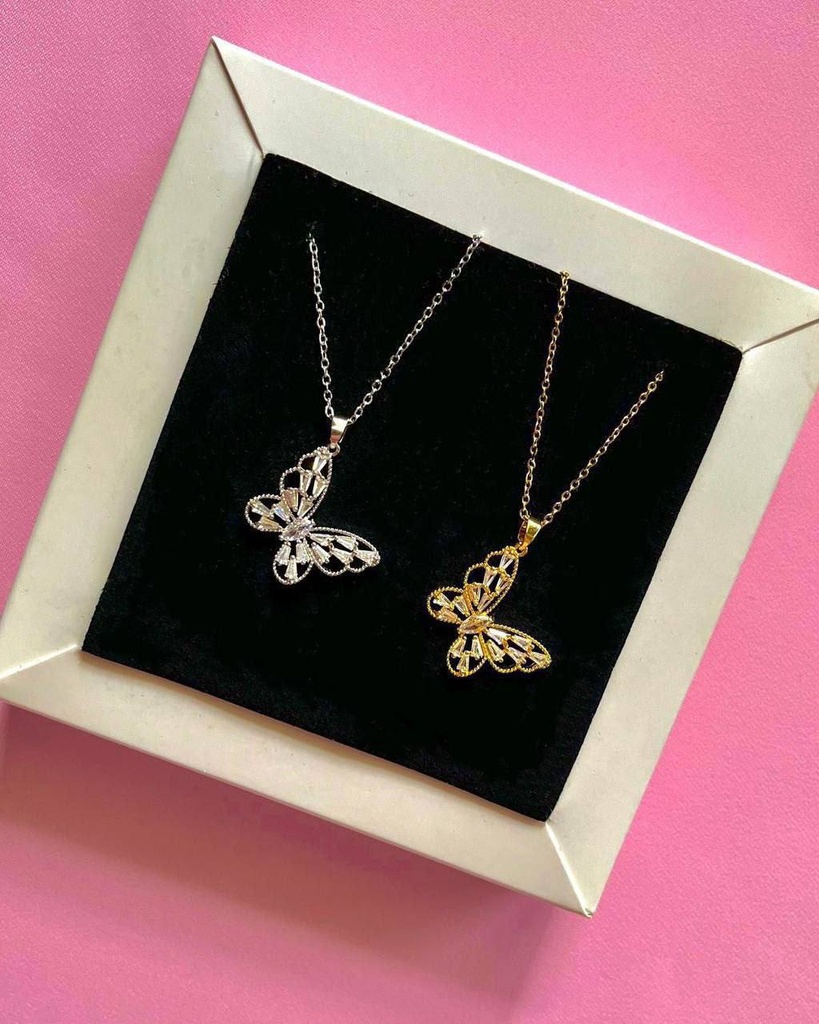Gold Butterfly Necklace 
