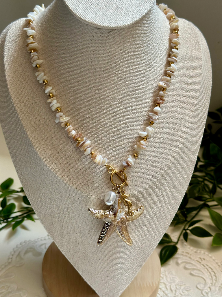 [14269] Sea star Necklace 2 