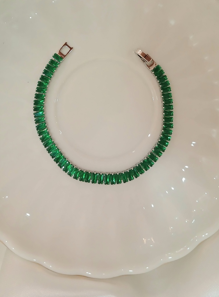 Green tennis Bracelet 