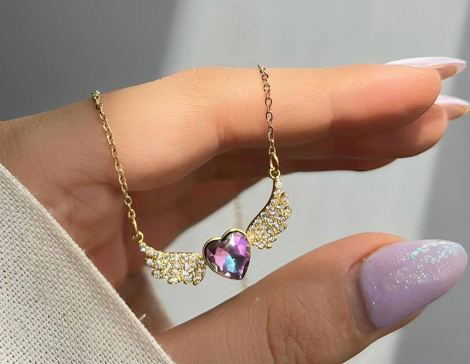 Purple Heart Necklace 