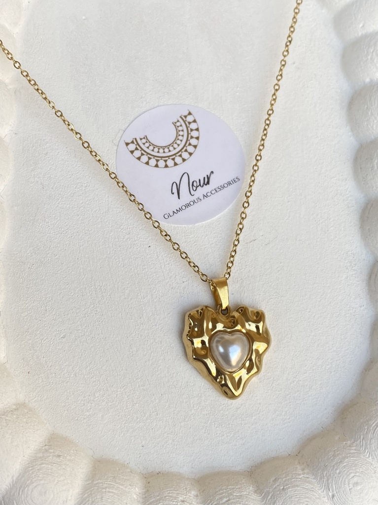 Pearl Heart Necklace 