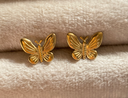  Gold Butterfly EARING 