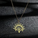 Sun & Eye Necklace 