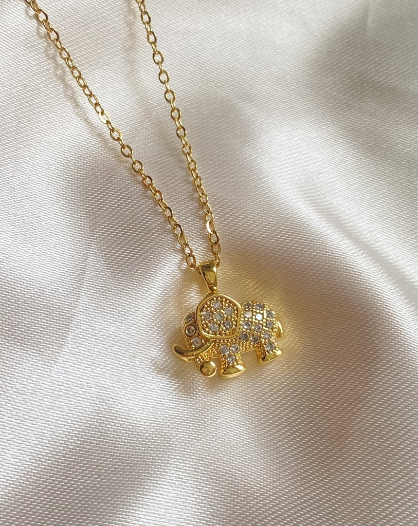 [14111] Elephant Necklace 