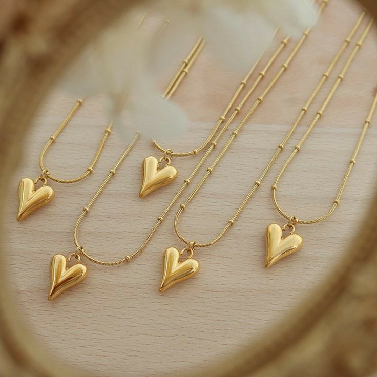 [14012] Twin Heart Necklace
