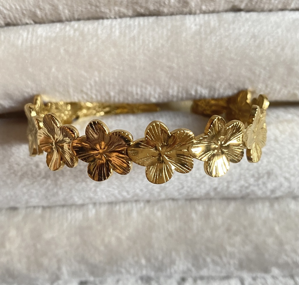 [13086] Flowers Bangle 