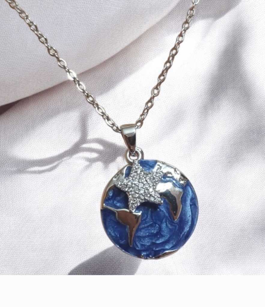 [14122] Star & Globe Necklace 