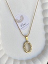 Off White Stone Necklace 