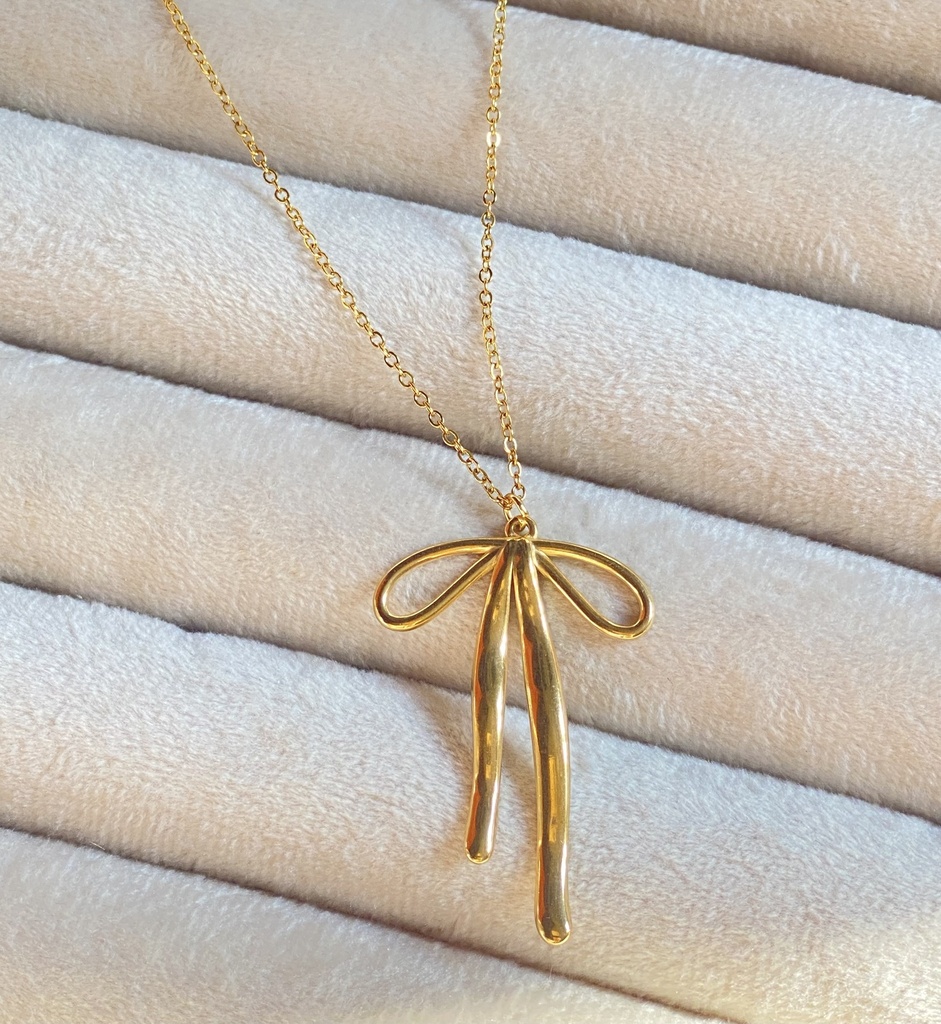 [14153] Bow Necklace 