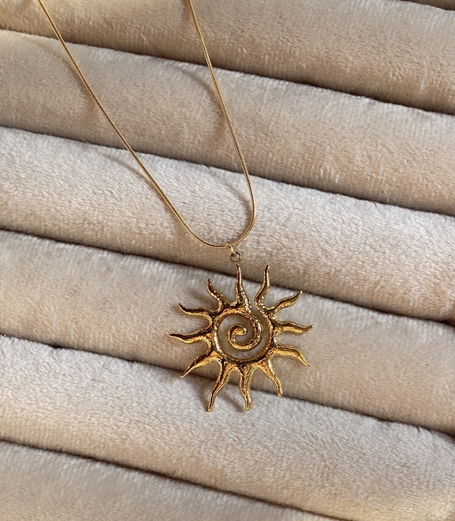 [14152] Big sun Necklace 