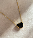 Black and white Heart Necklace 