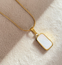 Black&White marble Necklace 
