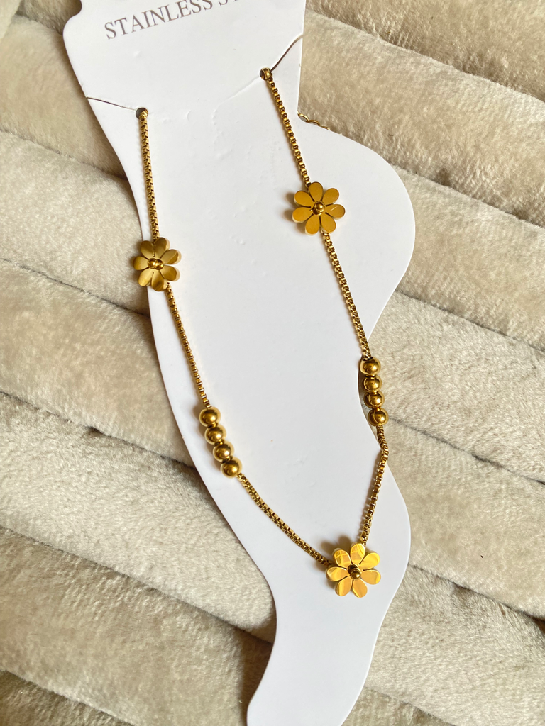 [13130] Flowers Anklet (kholkhal) 