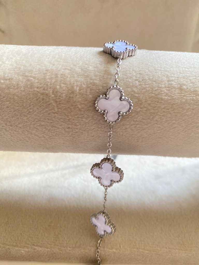 [13131] White van cleef (silver) Bracelet 