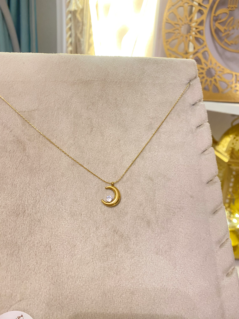 [14017] Crescent Necklace