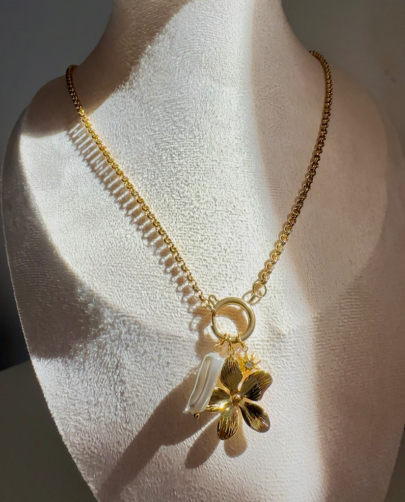 [14228] Flower Necklace 