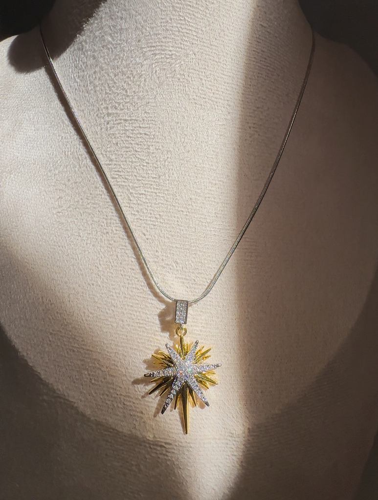 [14231] Star Necklace silver 