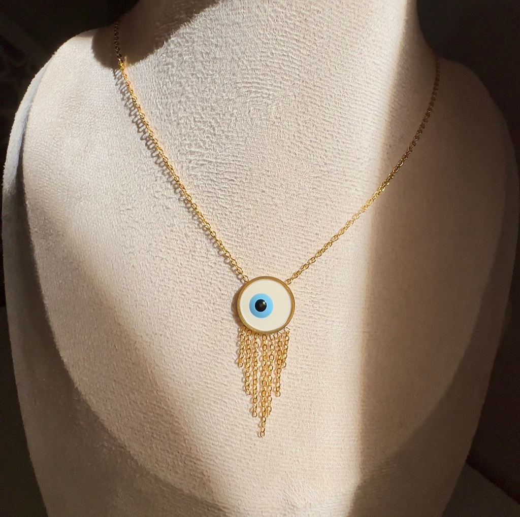 [14233] Blue eye Necklace 