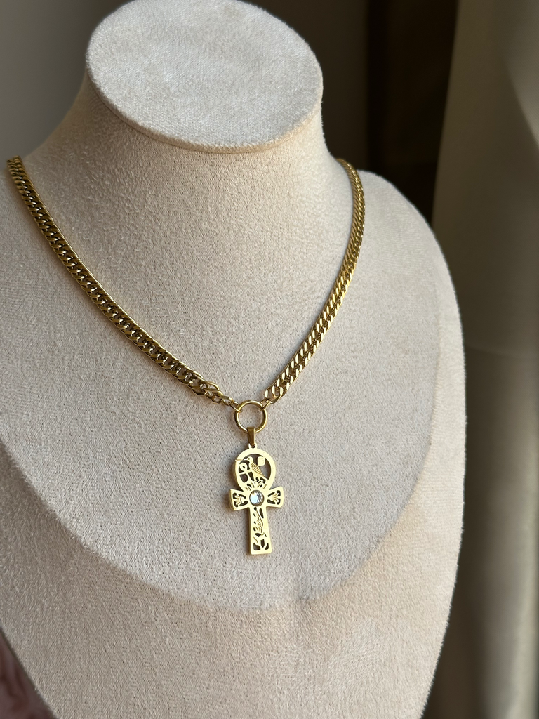[14235] Ankh Necklace 