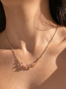 Pink bow Necklace 
