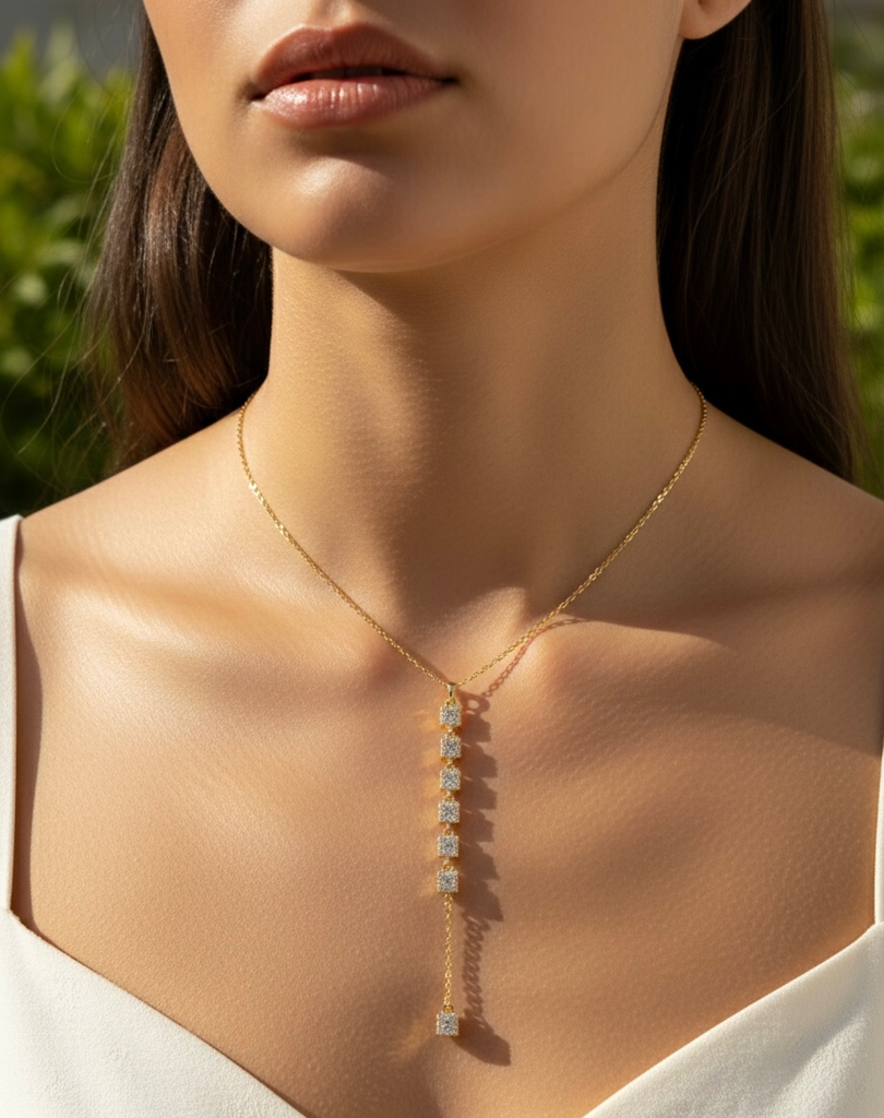 [14243] Squares Necklace 