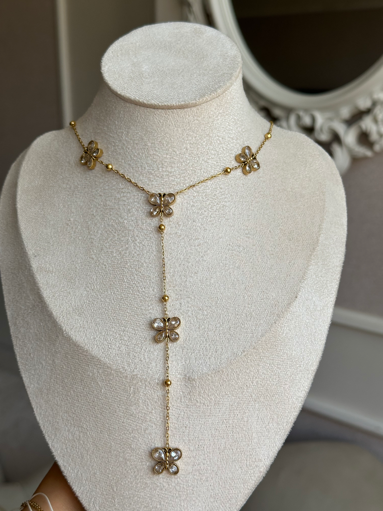 [14244] Butterflies Necklace 